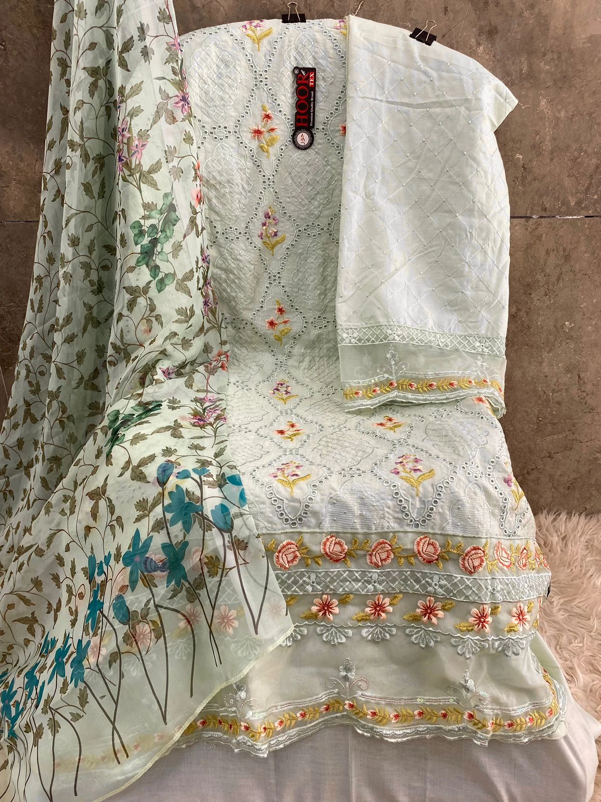 Hoor Tex H-294 Heavy Cotton Wholesale Pakistani Salwar Suit Catalog — Wholesale Salwar Suits, MPA wholesale from Surat - Gallery Image 2